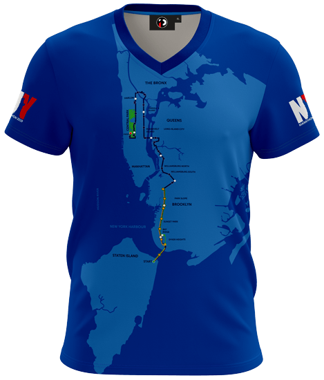 Sublimatix custom sublimation shirt New York marathon winning running shirt